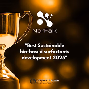 NorFalk Named "Best Sustainable Bio-Based Surfactants Development 2025"